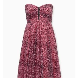 Torrid Betsey Johnson Pink Leopard Dress